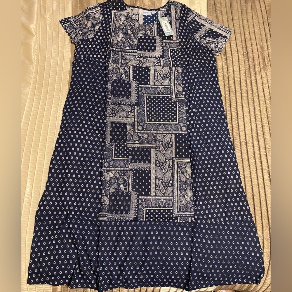 NEW - National Navy Bandana Dress. PXL